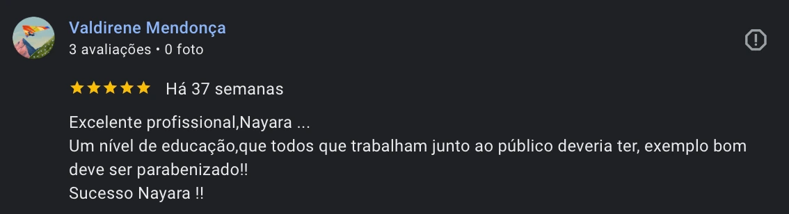 Avaliação Google 8